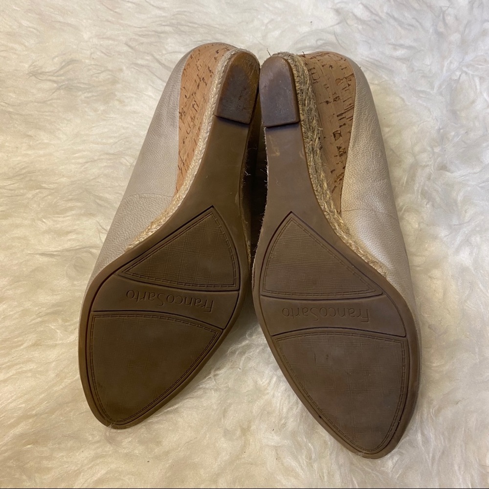 Franco Sarto Suede Cork Wedge - Picture 6 of 7